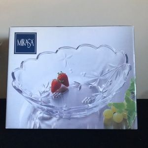 Mikasa Garden Terrace Glass Serving Dish Bowl